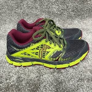361 Degrees Santiago Trail Running Shoes Women's 7.5 Green Gray Burgundy